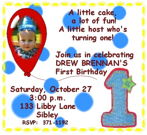 Birthday Boy 1 Invite